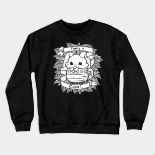 Cute Bunny in a Cup Crewneck Sweatshirt